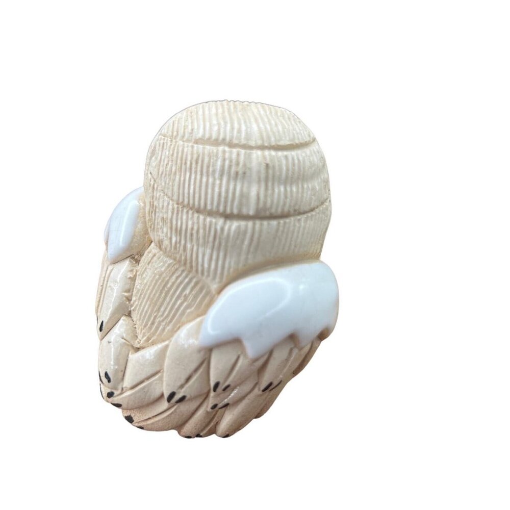 Vintage Artesania Rinconada Snowy Owl Pottery Figurine Uruguay Folk Art 3” - Picture 3 of 9